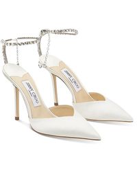 Jimmy Choo - Saeda 100 Embellished Pointed Toe Pumps - Lyst