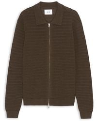NN07 - Gustav Long Sleeve Zip Sweater - Lyst