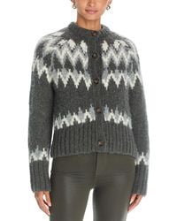 Veronica Beard - Christina Fair Isle Cardigan - Lyst