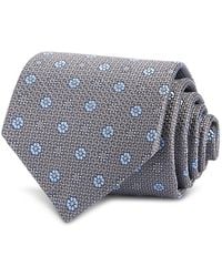 David Donahue - Floral Pattern Silk Classic Tie - Lyst