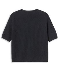 Lafayette 148 New York - Cashmere Basket Stitch Saddle Funnel Neck Sweater - Lyst