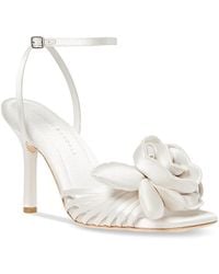 Loeffler Randall - Rey Square Toe Flower High Heel Sandals - Lyst