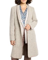 NIC+ZOE - Herringbone Wool Blend Coat - Lyst