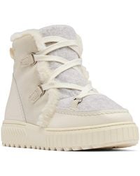 Sorel - Ona Ave Faux Fur Trim Fleece Lined Alpine Ankle Boots - Lyst