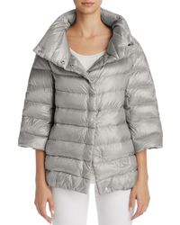 Herno Aminta Funnel - Neck Down Coat - Gray