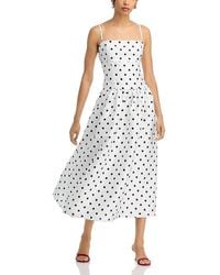 French Connection - Strappy Polka Dot Midi Dress - Lyst