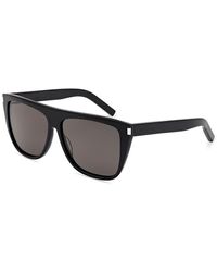 Saint Laurent - Flat Top Square Sunglasses, 59Mm - Lyst