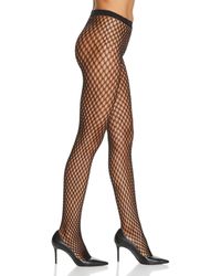 Natori Double Weave Net Tights - Black