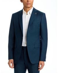 John Varvatos - Melange Solid Slim Fit Wool Suit Jacket - Lyst
