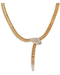 Crivelli - 18K Serpent Diamond & Emerald Snake Lariat Necklace, 16 - Lyst