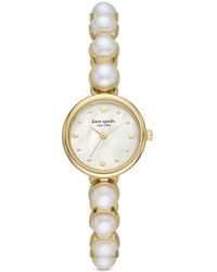 Kate Spade Monroe Imitation Pearl Bracelet Watch - White