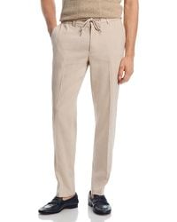 BOSS - Kane Regular Tapered Fit Linen Trousers - Lyst