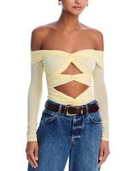 Ronny Kobo - Fitz Cutout Bodysuit - Lyst