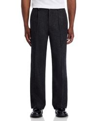 FRAME - Pinstriped Wool Blend Wide Leg Trousers - Lyst