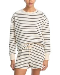 PERFECTWHITETEE - Tyler French Terry Stripe Pullover Sweatshirt - Lyst