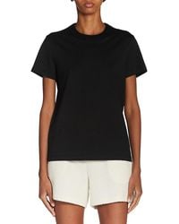 Moncler - Crocheted Neck Tee - Lyst