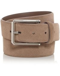 BOSS - Caleb Suede Belt - Lyst