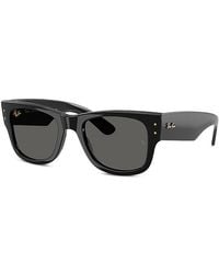 Ray-Ban - Mega Wayfarer A$Ap Rocky Blacked Out Collection Square Sunglasses, 51Mm - Lyst
