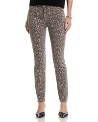 Aqua - Leopard High Rise Skinny Jeans - Lyst