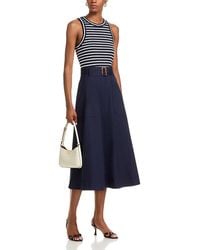 Veronica Beard - Jordyn Mixed Media Dress - Lyst