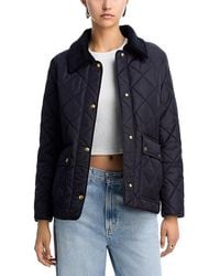 Aqua - Quilted Barn Jacket - Lyst