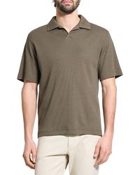 Theory - Short Sleeve Ribbed Polo Shirt - Lyst
