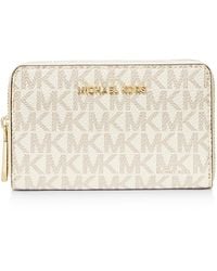Michael Kors - Jet Set Small Signature Zip Around Card Case - Lyst