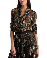 Alice + Olivia - Willa Floral Burnout Blouse - Lyst