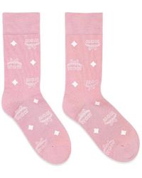 MCM - Monogram Knit Socks - Lyst