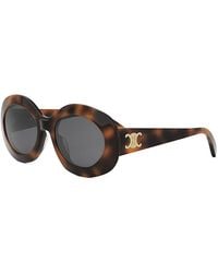 Celine - Triomphe Round Sunglasses, 54Mm - Lyst