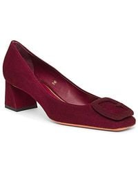 Santoni - Suede Low-Heel Pump - Lyst