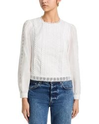 Aqua - Embroidered Top - Lyst