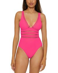 Becca - Modern Edge One Piece Swimsuit - Lyst