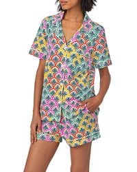 Bedhead - Printed Short Sleeve Boxer Pajama Set - Lyst