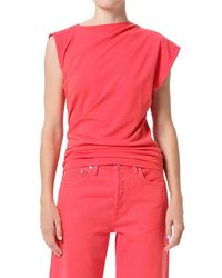 Agolde - Beth Asymmetric Tee - Lyst