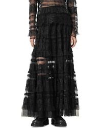 AllSaints - Arlea Tulle Maxi Skirt - Lyst