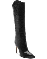 schutz maryana flare suede boots