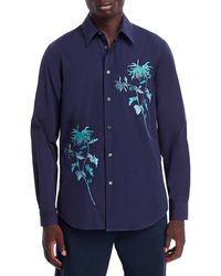 Paul Smith - Ps Embroidered Long Sleeve Button Front Shirt - Lyst