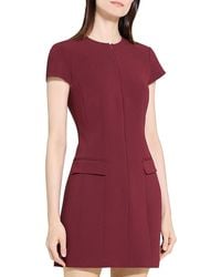 Theory - Tailored Zip Front Dress - Lyst