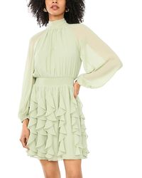 1.STATE - Corkscrew Long Sleeve Mini Dress - Lyst