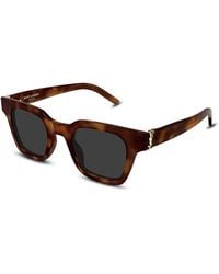 Saint Laurent - Rectangular Sunglasses, 47Mm - Lyst
