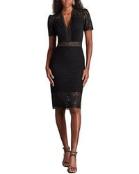 Tadashi Shoji - Brone Illusion Lace Cocktail Dress - Lyst