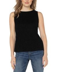 Liverpool Los Angeles - Ribbed Knit Boat Neck Tank Top - Lyst