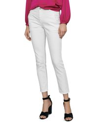 Maje Poesie High - Rise Slim - Leg Jeans In White