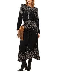 Ba&sh - Belline Long Sleeve Midi Dress - Lyst