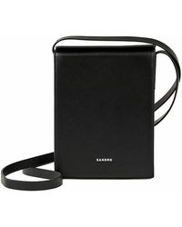 Sandro - Leather Phone Pouch - Lyst