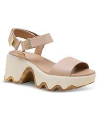 Sorel - Kinetic Aura Y Strap Platform Sandals - Lyst