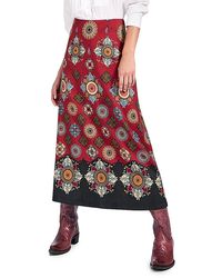 La DoubleJ - A-Long Skirt Nucleus Placee Rust - Lyst
