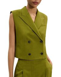 Theory - Peak Double Breasted Vest - Lyst