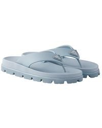 Prada - Rubber Thong Sandals - Lyst